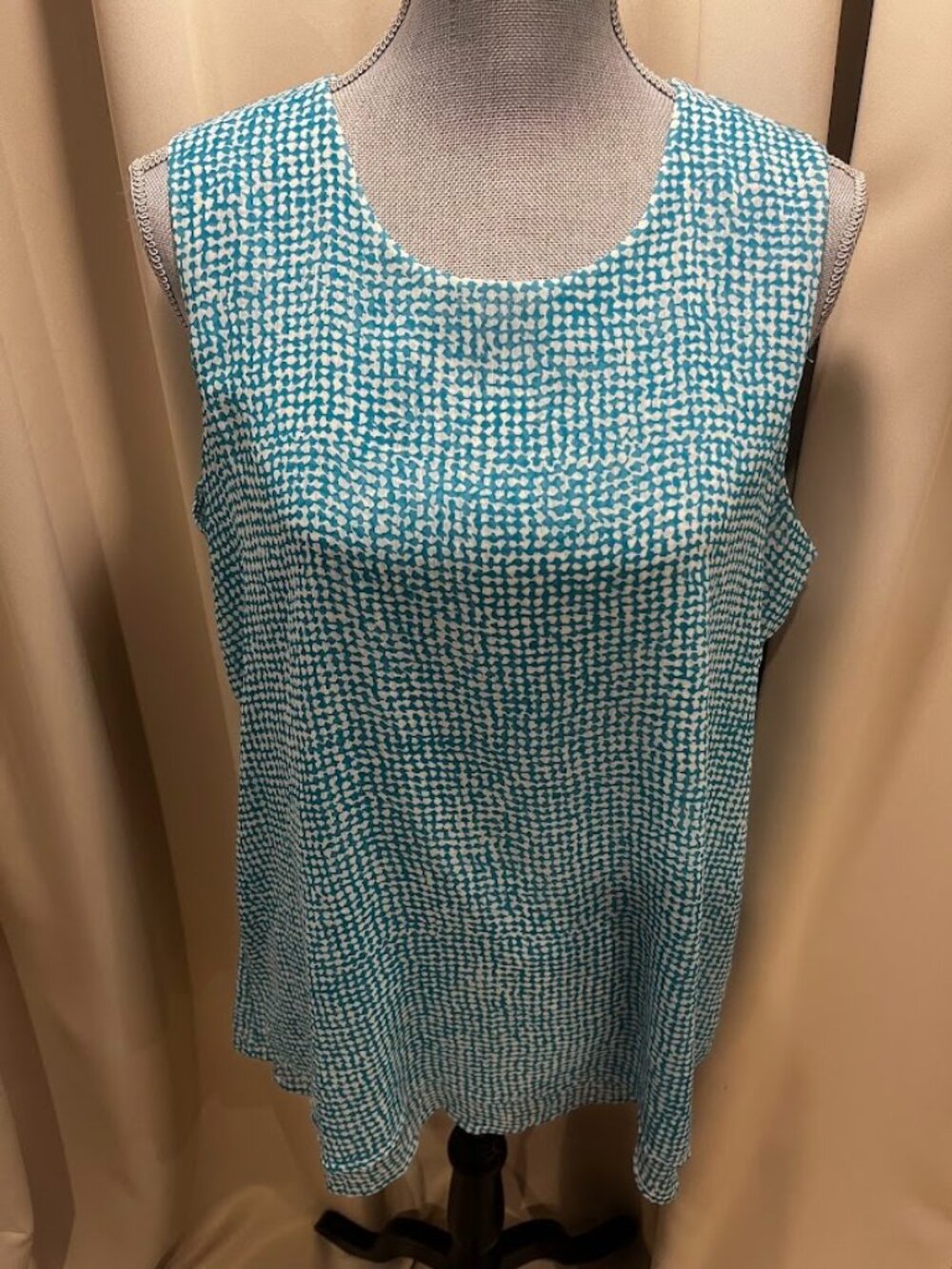 Fever Brand Women's Large Sleeveless Polyester Layered Top